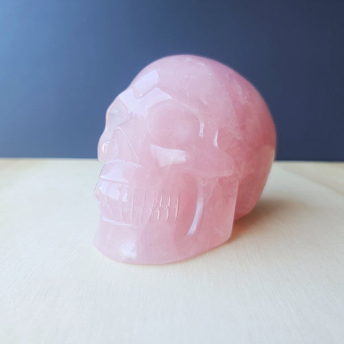 Rose Quartz Skull | Heart Space Guardian