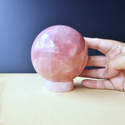 Rose Quartz Sphere | Circle Of Self Love