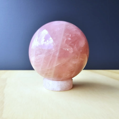 Rose Quartz Sphere | Circle Of Self Love