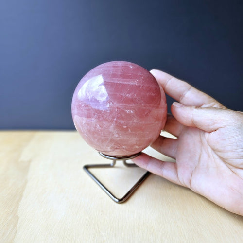Rose Quartz Sphere | Sphere Of Gentle Strength