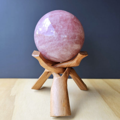 Rose Quartz Sphere | The Rose Sanctuary