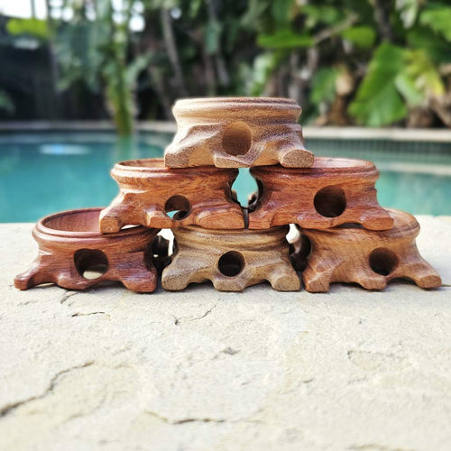 Rosewood Sphere Stands | 5.5cm