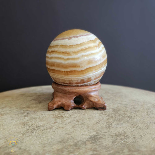 Rosewood Sphere Stands | Medium