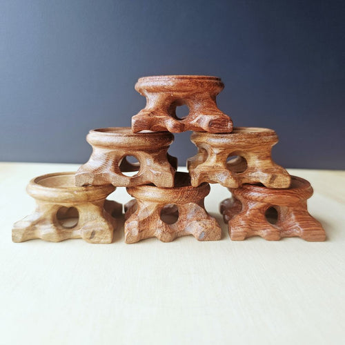 Rosewood Sphere Stands | Small