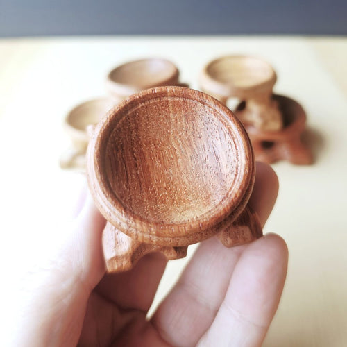 Rosewood Sphere Stands | Small