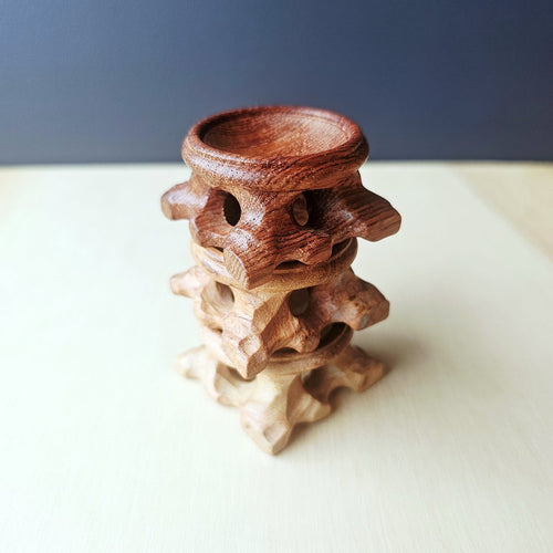 Rosewood Sphere Stands | Small