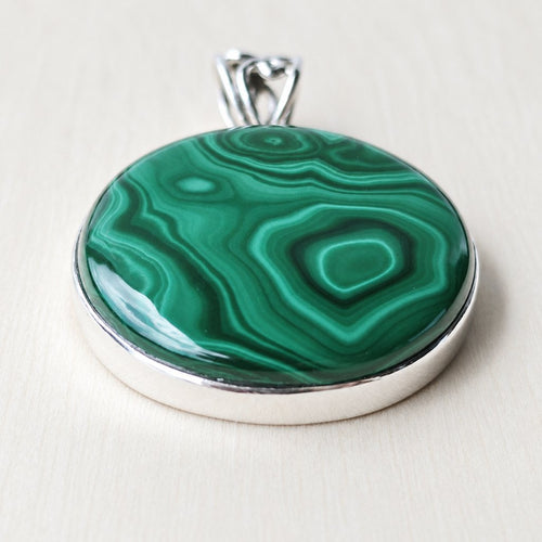 Malachite Pendant | Dual Frequency
