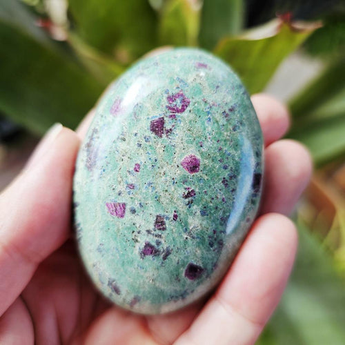Ruby Fuchsite Palm Stone | 127gms