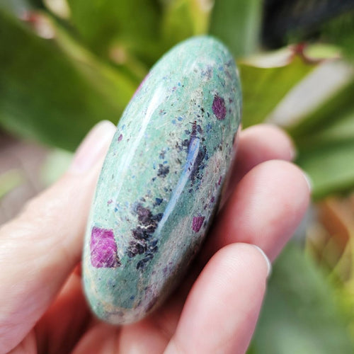 Ruby Fuchsite Palm Stone | 127gms