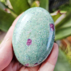 Ruby Fuchsite Palm Stone | 127gms