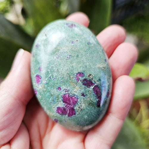 Ruby Fuchsite Palm Stone | 149gms