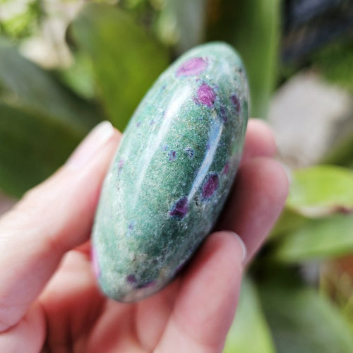 Ruby Fuchsite Palm Stone | 149gms