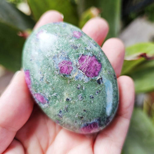 Ruby Fuchsite Palm Stone | 159gms