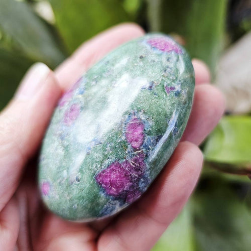Ruby Fuchsite Palm Stone | 159gms