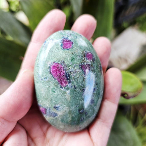 Ruby Fuchsite Palm Stone | 159gms