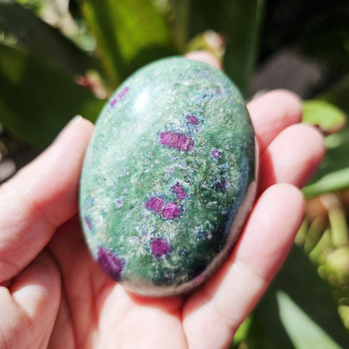 Ruby Fuchsite Palm Stone | 170gms