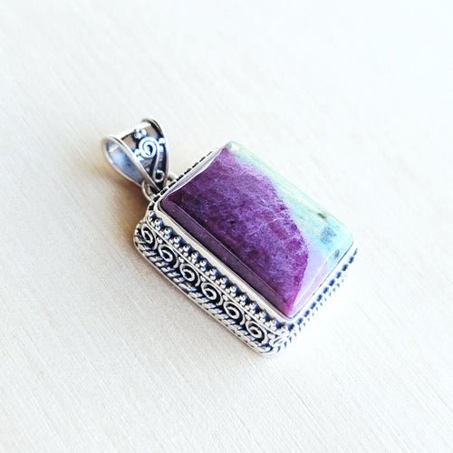 Ruby Zoisite Pendant | Emotional Alchemy