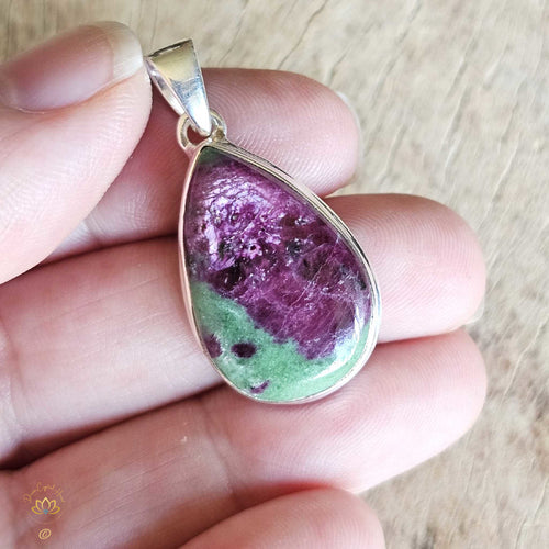 Ruby Zoisite Pendant | Spiritual Energy