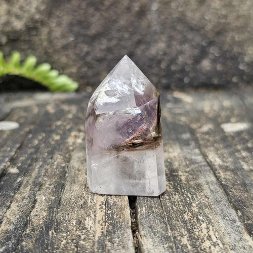 Rutilated, Amethyst & Inclusion Quartz| Faceted Freeform 46gms