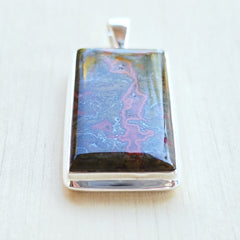 Seam Agate Pendant | Energy Stabilised