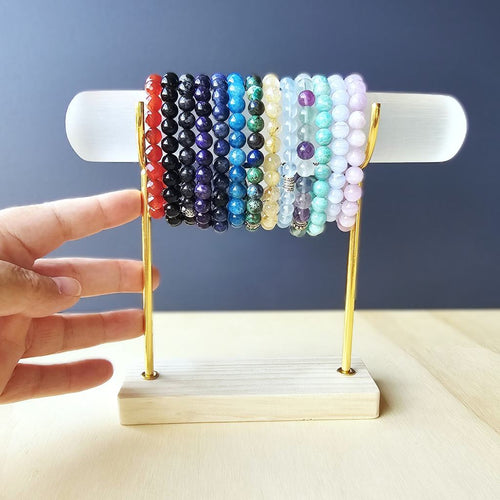 Selenite Bracelet Holder | Display Stand