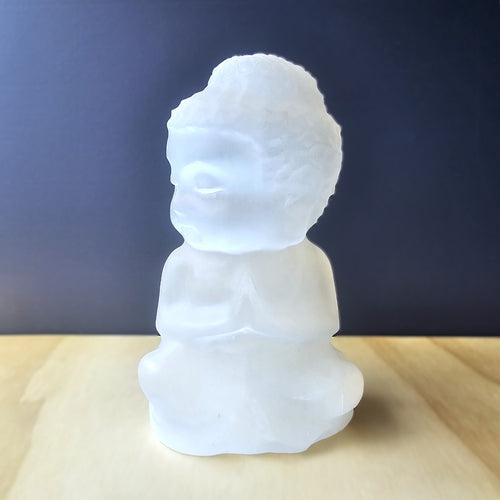 Selenite Buddha | Large