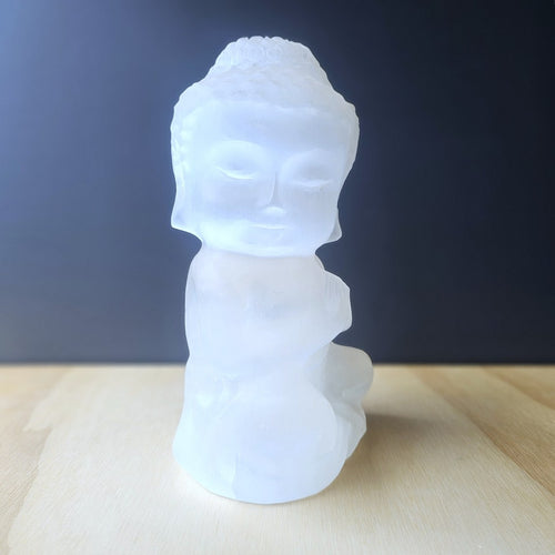 Selenite Buddha | Large