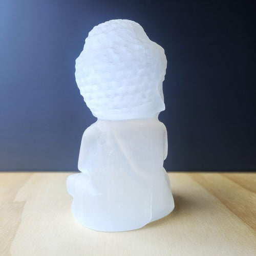 Selenite Buddha | Large