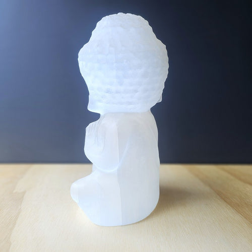 Selenite Buddha | Large