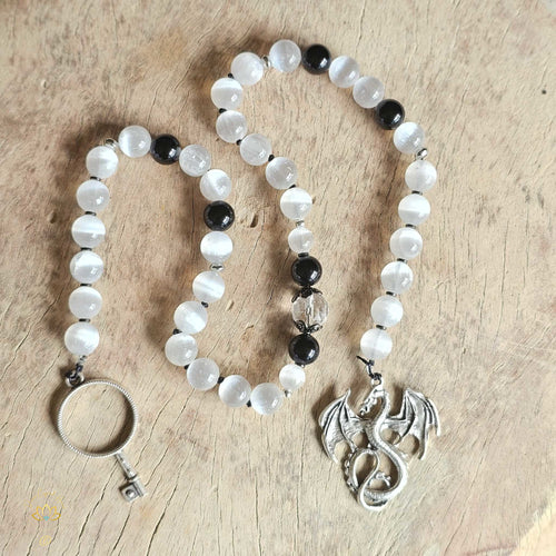 Selenite Meditation Mala | I AM Enough