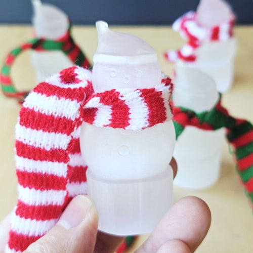 Selenite Snowman | Snow Snugglers