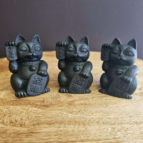 Shungite Lucky Cats