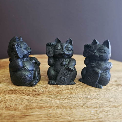 Shungite Lucky Cats