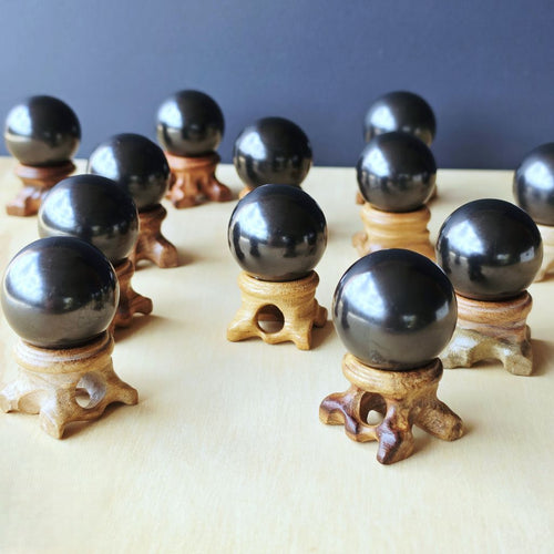 Shungite Spheres | With Stand