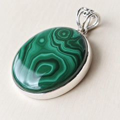 Malachite Pendant | Dual Frequency