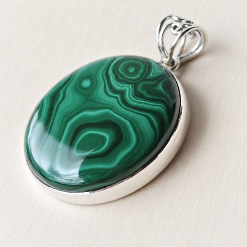 Malachite Pendant | Dual Frequency