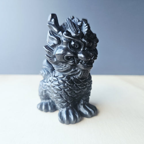 Silver Obsidian Qilin | Dark Shadow Guardian
