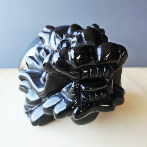 Silver Sheen Obsidian Dragon Turtle | The SIlver Sentinel