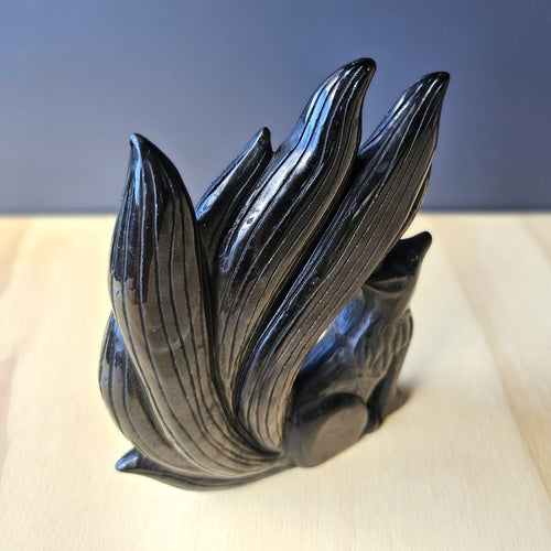 Silver Sheen Obsidian Nine Tail Fox | Ecliptic Watcher