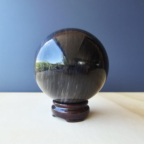 Silver Sheen Obsidian Sphere | 1.3kg