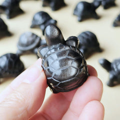Silver Sheen Obsidian Tortoises