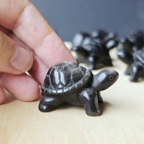 Silver Sheen Obsidian Tortoises
