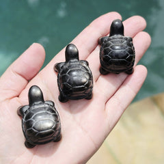 Silver Sheen Obsidian Tortoises