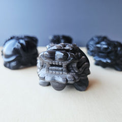 Silver Sheen & Gold Sheen Obsidian Dragon Turtles | Sheen Collective
