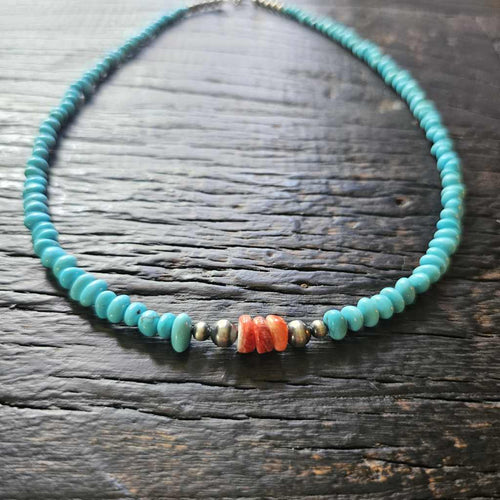 Sleeping Beauty Navajo Turquoise Necklace | Native Artistry