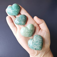 Small Amazonite Hearts | Truth Tonic