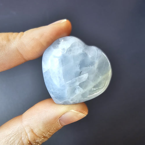 Small Blue Calcite Hearts | Soft Reset