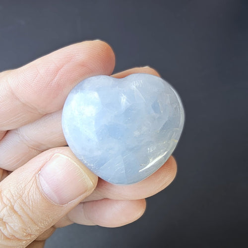 Small Blue Calcite Hearts | Soft Reset