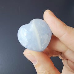 Small Blue Calcite Hearts | Soft Reset