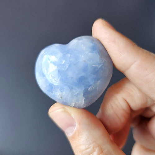 Small Blue Calcite Hearts | Soft Reset
